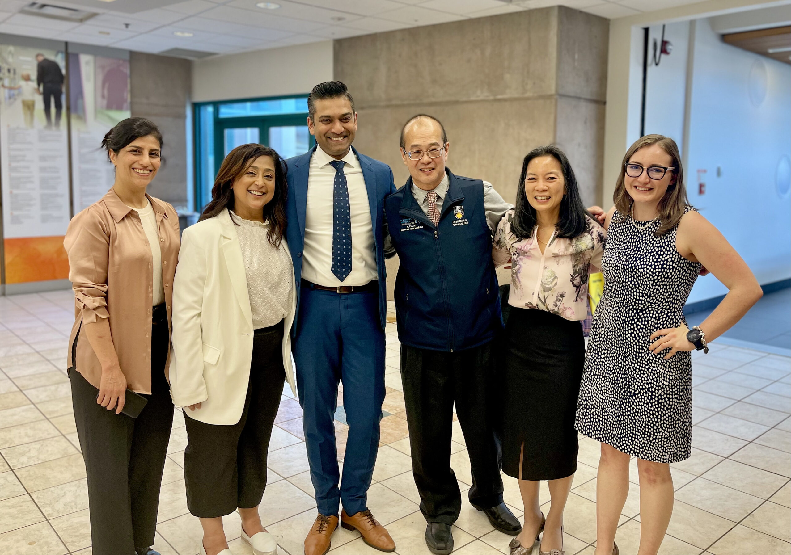 Rohan D'Souza group photo with researchers at UBC. 